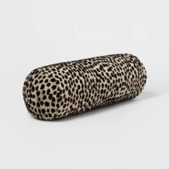 Bolster Jacquard Leopard Decorative Throw Pillow Black/Natural - Threshold™ -Threshold™ GUEST dab16562 3855 4d0f b6e7 31d393fbfc10
