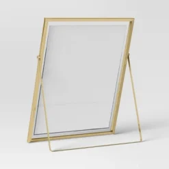 9" X 11" Float To 8" X 10" Linear Metal Easel Single Image Frame Brass - Threshold™ -Threshold™ GUEST dca9fb76 af6d 4838 8473 61f5e3a7187b