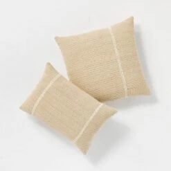 Oversize Embroidered Striped Throw Pillow Cream - Threshold™ Designed With Studio McGee -Threshold™ GUEST dd44cc07 b08f 4537 b5c0 957f387f1926