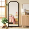 30" X 70" Oversize French Country Collection Leaner Mirror Black - Threshold™: Wood Frame, Full Body Reflection -Threshold™ GUEST ddac51c8 f078 430a 8fcb 40fc8e36e288