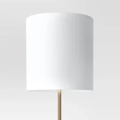 Modern Floor Lamp With Table Brass - Threshold™ -Threshold™ GUEST de464318 84b3 4d1f a4b2 d32be74cbf6a