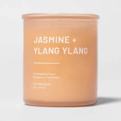 Glass Jar Jasmine And Ylang Candle Orange - Threshold™ -Threshold™ GUEST e0062fa1 a715 4c57 8af9 3bb2b339e1cb