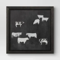 (Set Of 2) 12" X 12" Cow Collection II Framed Wall Canvases - Threshold™ -Threshold™ GUEST eba1d89c 78cc 4c5b 8c67 3a03cc2b6c22