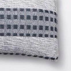 Bed Lumbar Woven Texture Stripe Decorative Throw Pillow Slate Blue - Threshold™ Designed With Studio McGee: Cotton Ribbed, Indoor Use -Threshold™ GUEST ededff34 7333 4f43 b9dc 670c478e9058
