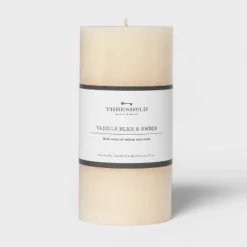 Pillar Vanilla Bean And Amber Candle - Threshold™ -Threshold™ GUEST f0fb149d a7fe 4d80 a1f4 26fca408bd81