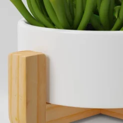 Artificial Succulent Wood Planter - Threshold™: Faux Greenery, Indoor Stoneware Pot Decor -Threshold™ GUEST f2ab2a39 653f 4773 8034 a86f3abd6027