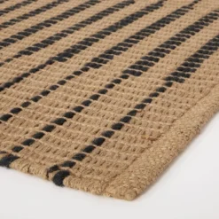 Reseda Hand Woven Striped Jute Cotton Area Rug Black - Threshold™ Designed With Studio McGee -Threshold™ GUEST f35e1269 7c03 4f37 9474 3c10868e056f