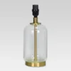 Bubble Glass With Brass Detail Small Lamp Base Clear - Threshold™: Accent Table Lamp Base, No Assembly Required, UL Listed -Threshold™ GUEST f8f36de0 f6ad 487c 96c3 a623b38f1e84
