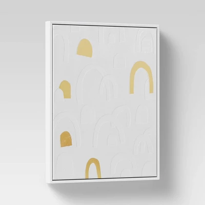 16" X 20" Rainbow Framed Wall Canvas Gold - Threshold™ 4 16" X 20" Rainbow Framed Wall Canvas Gold - Threshold™ - Image 2