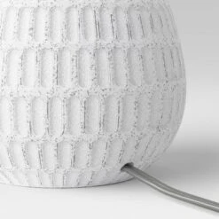 Ceramic Textured Table Lamp Base White - Threshold™ 7 Ceramic Textured Table Lamp Base White - Threshold™ -Threshold™ GUEST fc9f4ede e288 4863 a616 ae078ed887a0