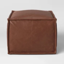 Earl Faux Leather French Seam Ottoman - Threshold™ 8 Earl Faux Leather French Seam Ottoman - Threshold™ -Threshold™ GUEST fd85c80c 28fa 450f 891c de0a371ca7e6