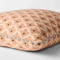 Square Geo Pattern With Striped Piping Peach - Threshold™ Design With Studio McGee -Threshold™ GUEST fe5e0fb6 5a7b 4bca 82d3 40d32441c02f