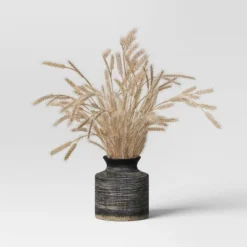 Grass Arrangement In Ceramic Pot Black - Threshold™ -Threshold™ GUEST feadbbf9 25c2 45e5 ba31 61ab6f1faca8